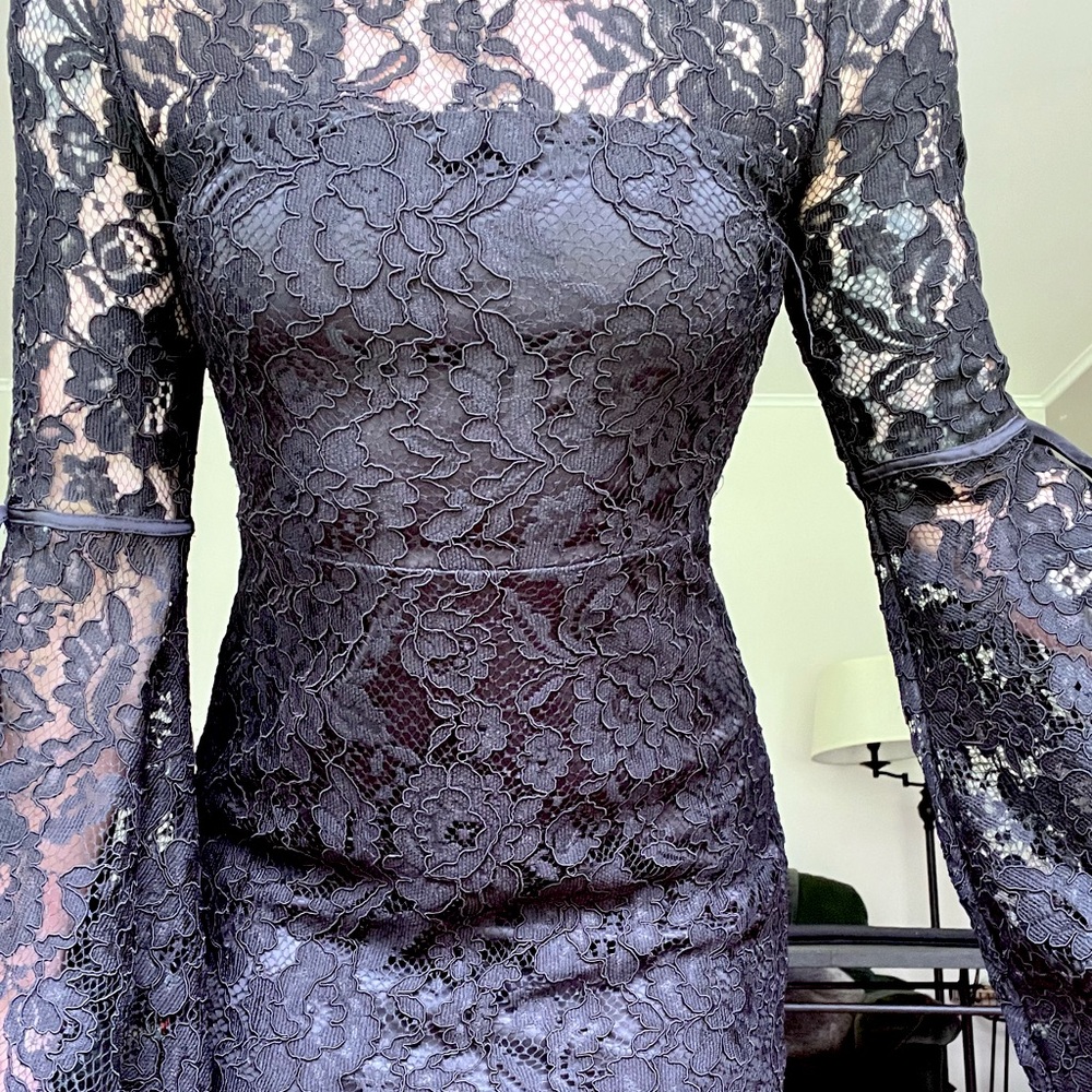 Express Black Lace Dress - Picture 2 of 3